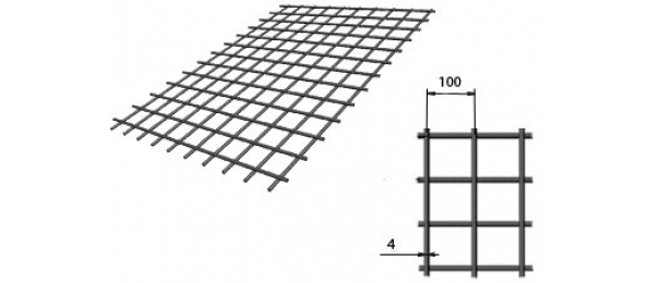 Сетка сварная (дорожная) 100х100х4мм 1,5х2м купить с доставкой в Петрово