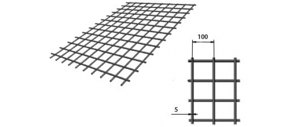 Сетка сварная (дорожная) 100х100х5мм 1,5х2м купить с доставкой в Петрово