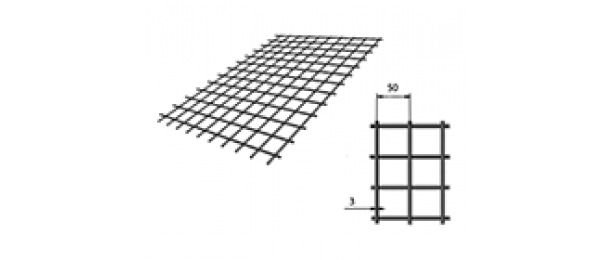 Сетка сварная (дорожная) 50х50х3мм 1х2м купить с доставкой в Петрово
